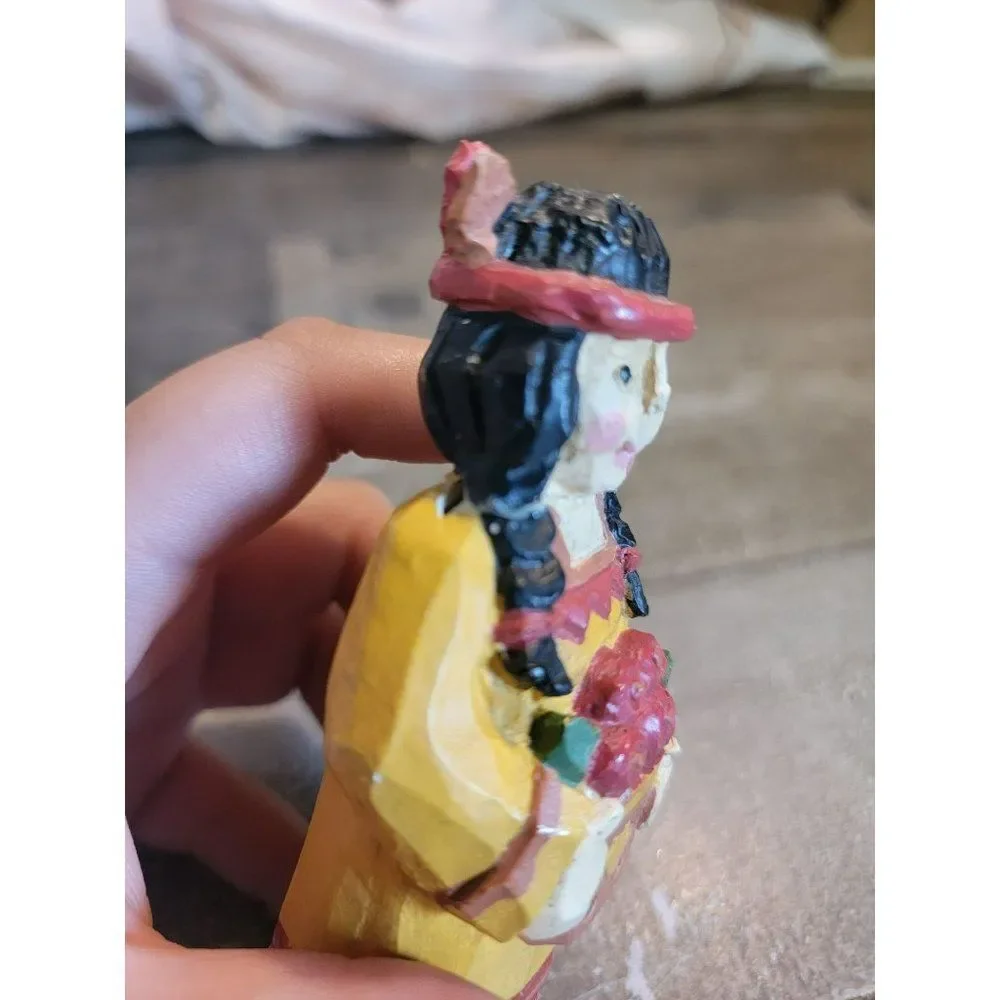 Native American Girl Apple‎ bundle AS IS figure decor Thanksgiving